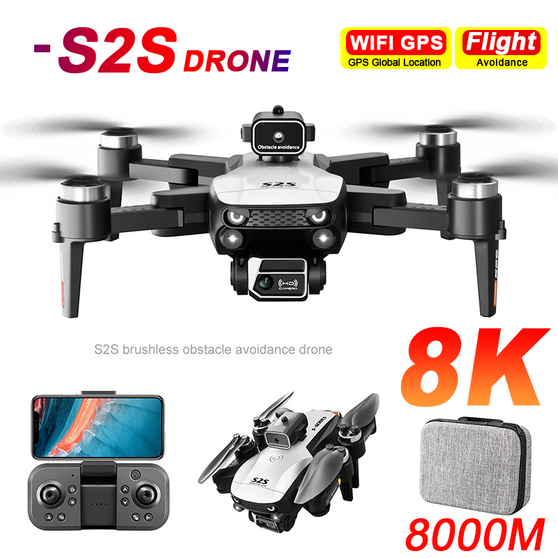 Drone Surveying - Nuevo Dron S2S 8K profesional HD