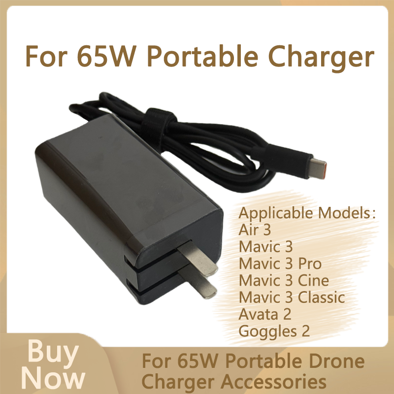 Dji Drone Air 3 - Cargador Portátil de 65W para Mini
