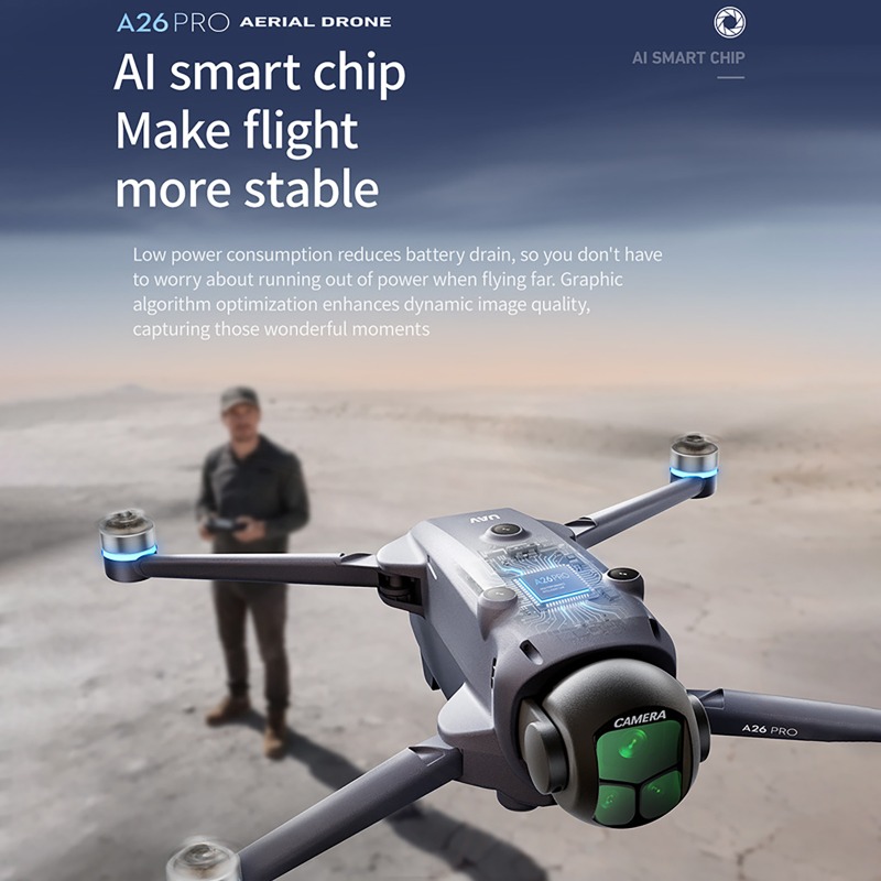 Dron A26 Pro con GPS, Control  - Drone Mapping reseña y precio
