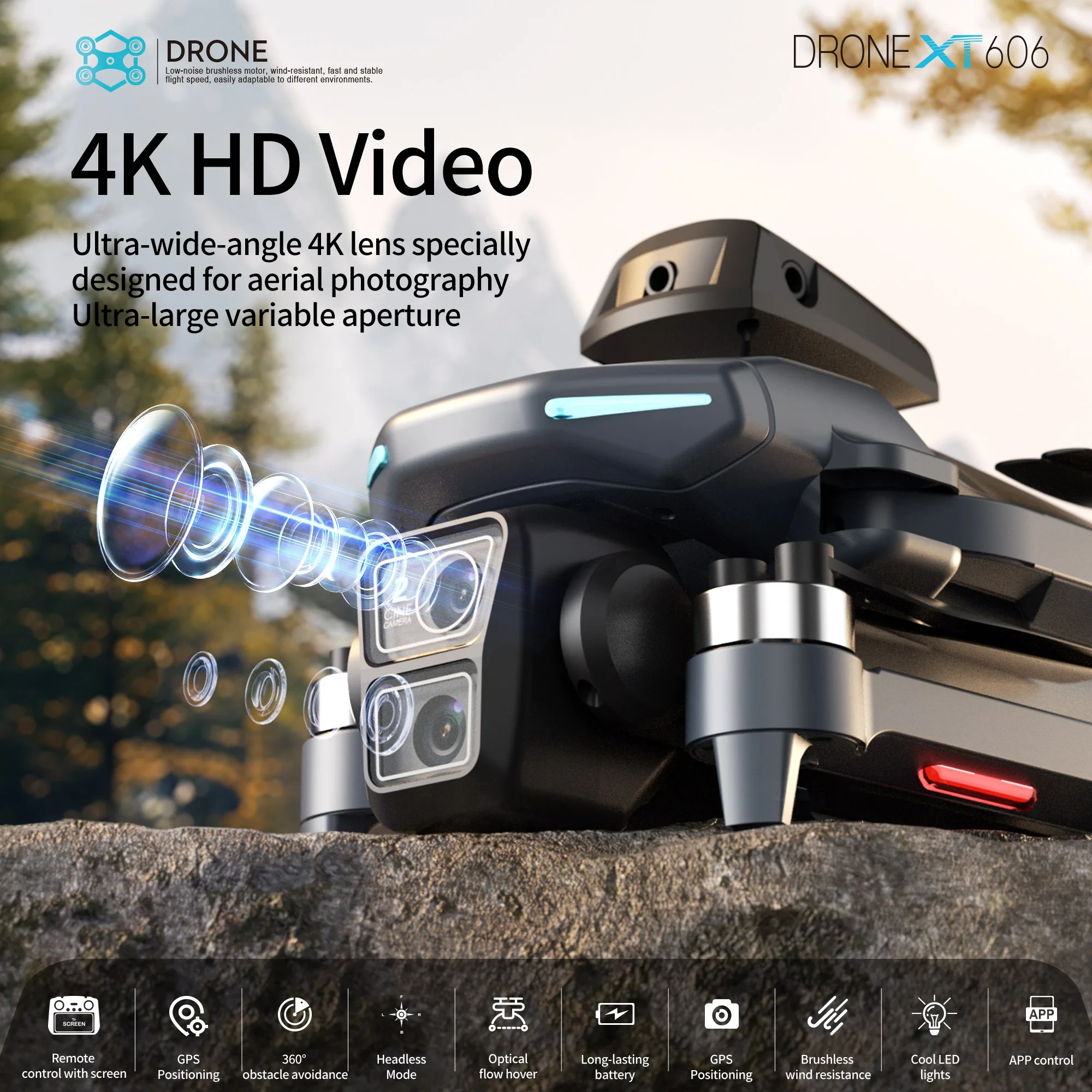 Dron GPS Original XT606 MAX 4k - Drone Surveying reseña y precio