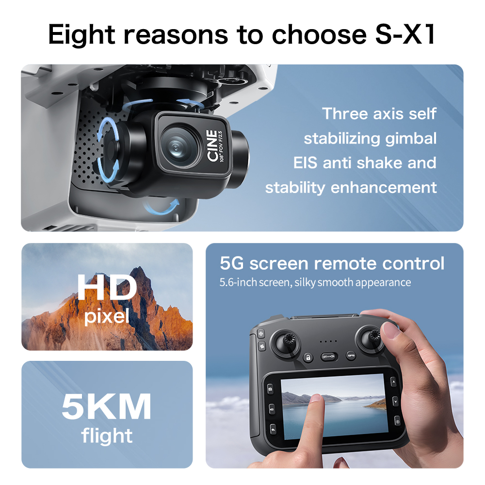 Dron S-X1 Original 8K HD Profe - Drone Thermal Imaging reseña y precio